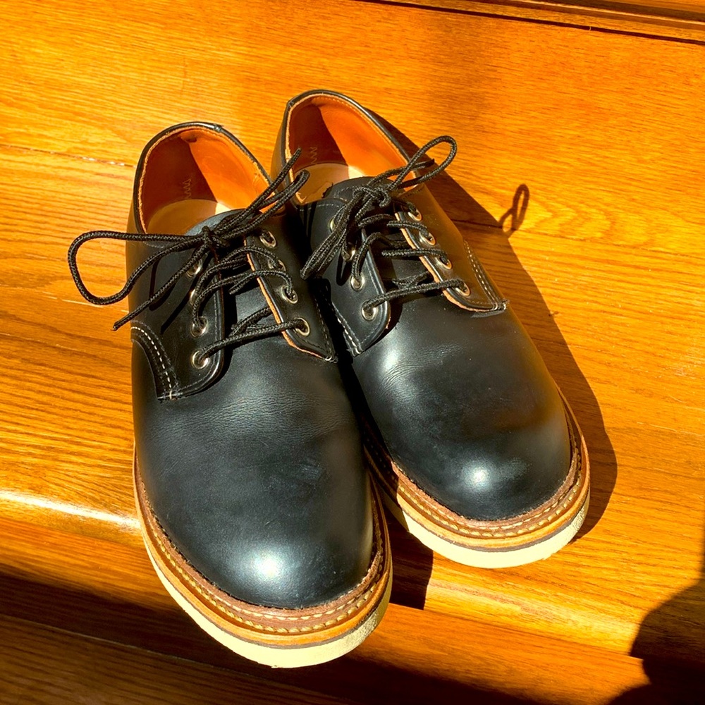 Men’s Red Wing Black Shoes All Natural Leather
